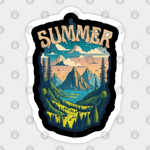 Summer Landscape Sticker by YrtemmyS